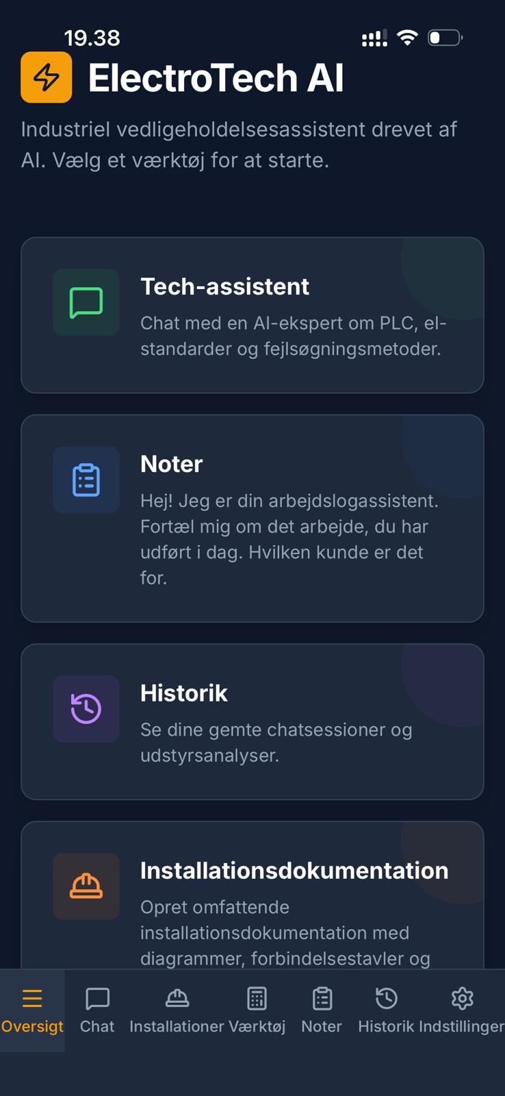 App Interface Mockup